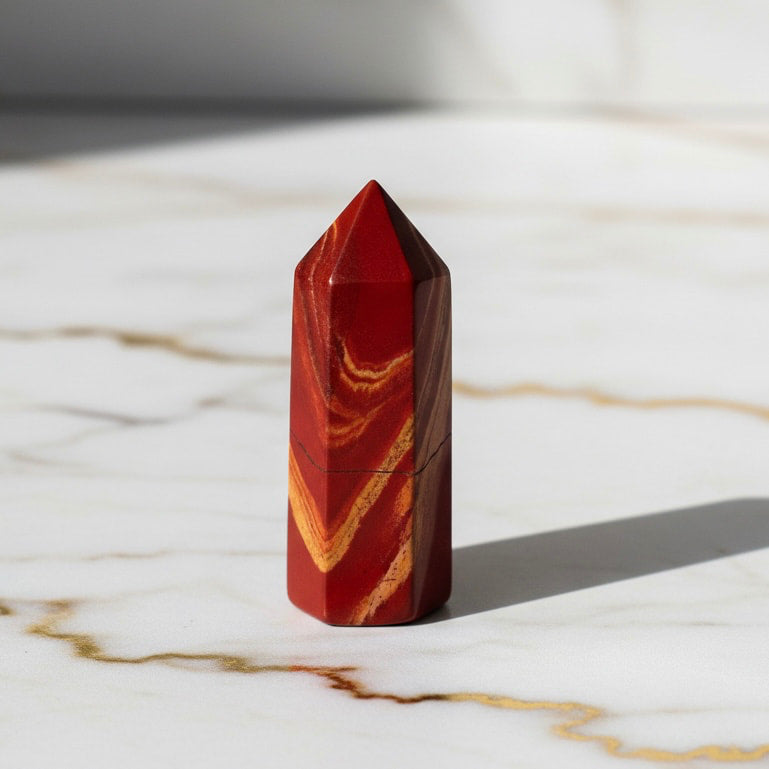 Jaspis Obelisk Mini – Erdung & Stärke