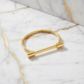 Armreif – Gold mit Stabschraube CrystalScents