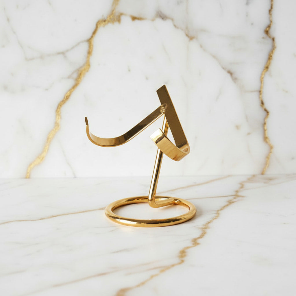 Kristallhalter Gold – Präsentation für deine Kristalle