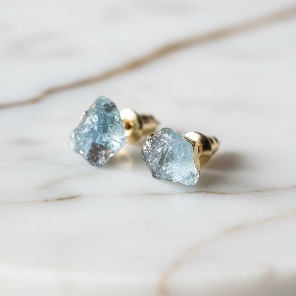 Aquamarin Ohrringe - Harmonie & Heilung CrystalScents