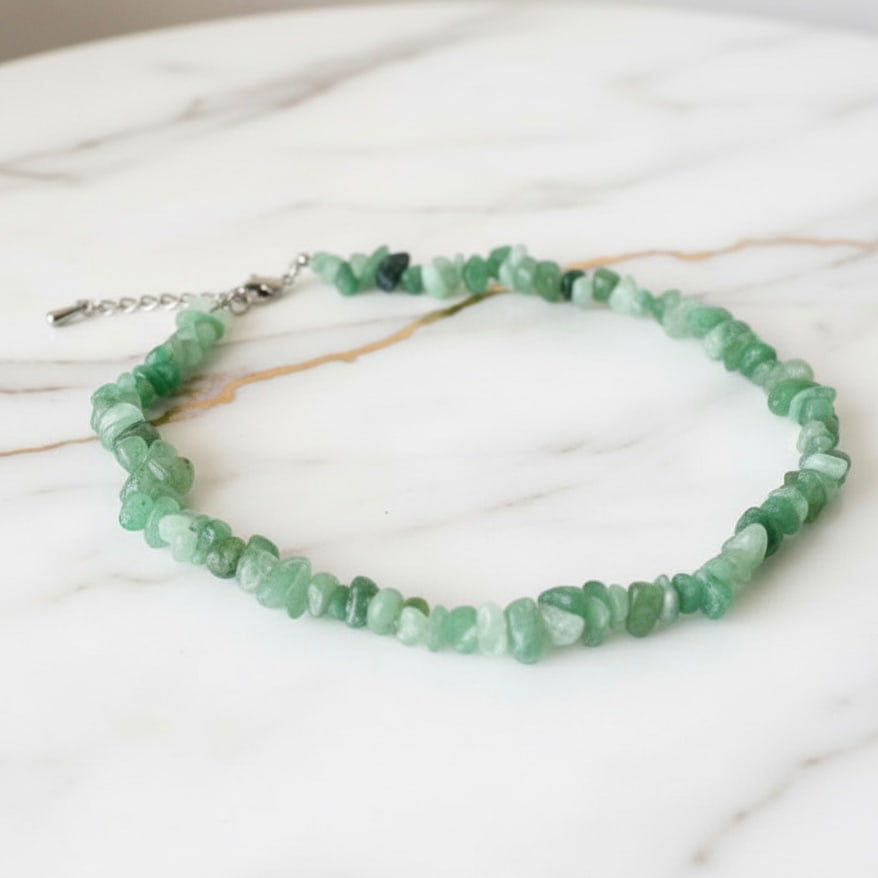 Aventurin Splitter Halskette – Ruhe & Lebensfreude