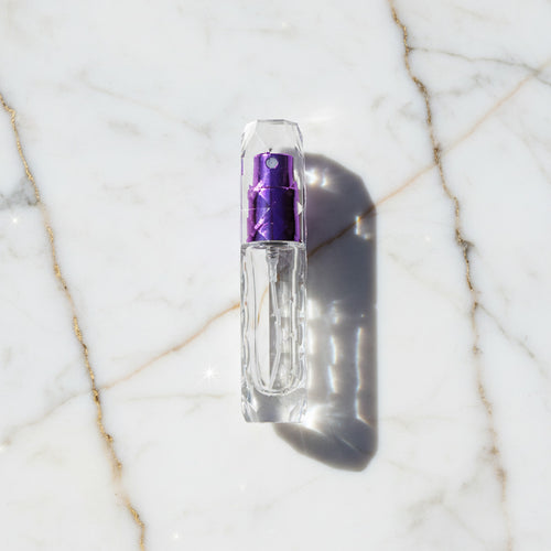 Parfüm Abfüller in Lila - stilvoll & handlich CrystalScents