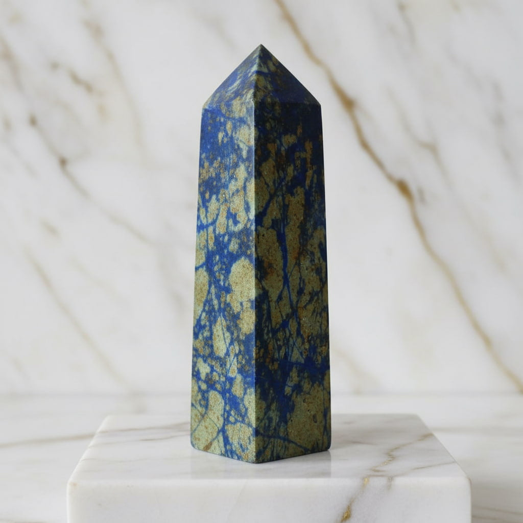 Lapislazuli Obelisk – Dekoratives Schmuckstück JETZT sichern CrystalScents