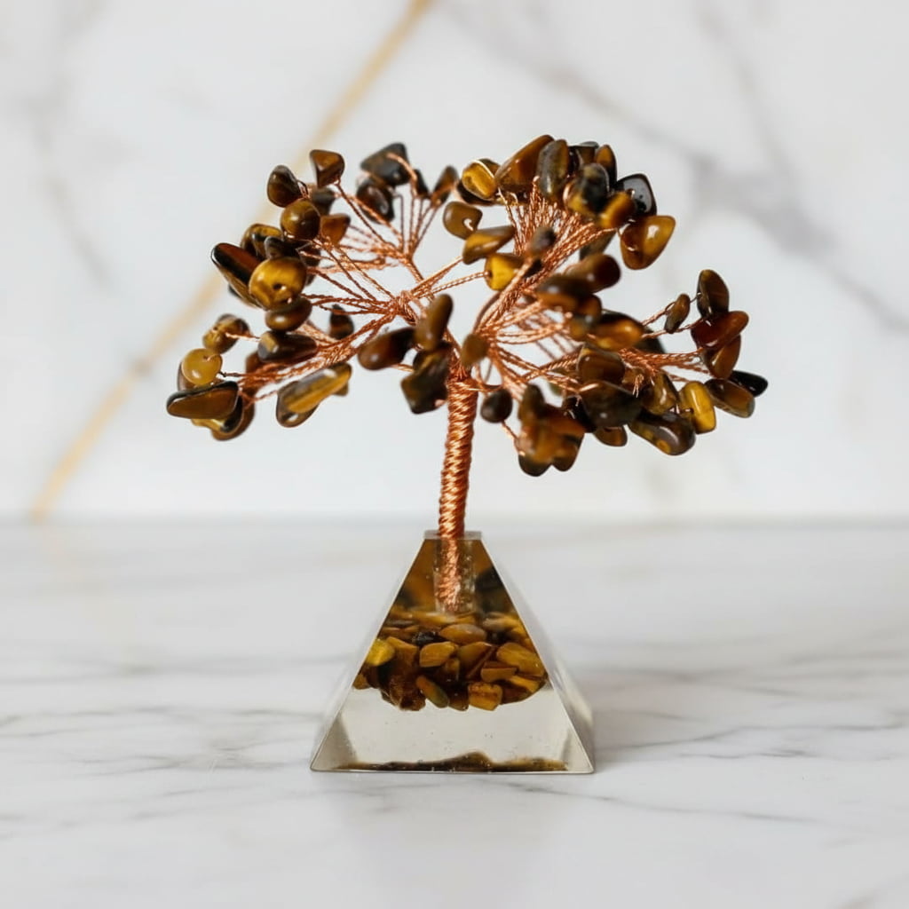 Tigerauge Baum - Kristallpyramide JETZT sichern CrystalScents