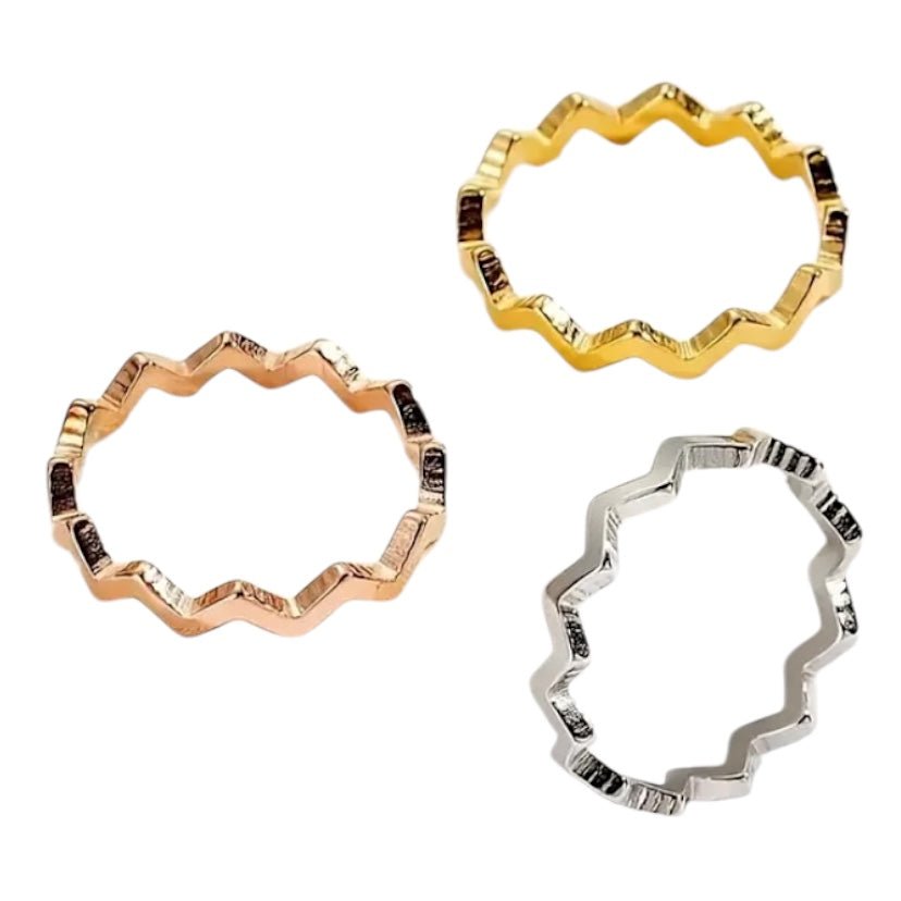 3 - teiliger Stacking - Ring - CrystalScents