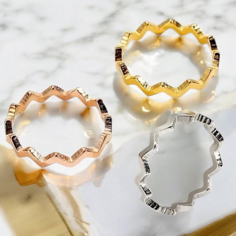 3 - teiliger Stacking - Ring - CrystalScents