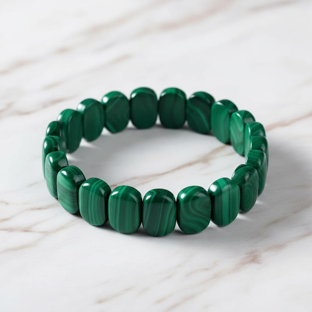 Malachit Armband - Lebendige Optik CrystalScents