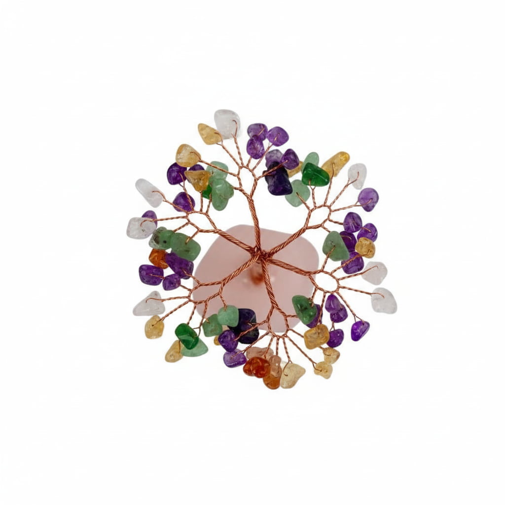Rosenquarz Chakra Baum - Harmonie der Kristalle CrystalScents