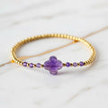 Amethyst Armband – Harmonie & Ausstrahlung mit Blüten-Design CrystalScents
