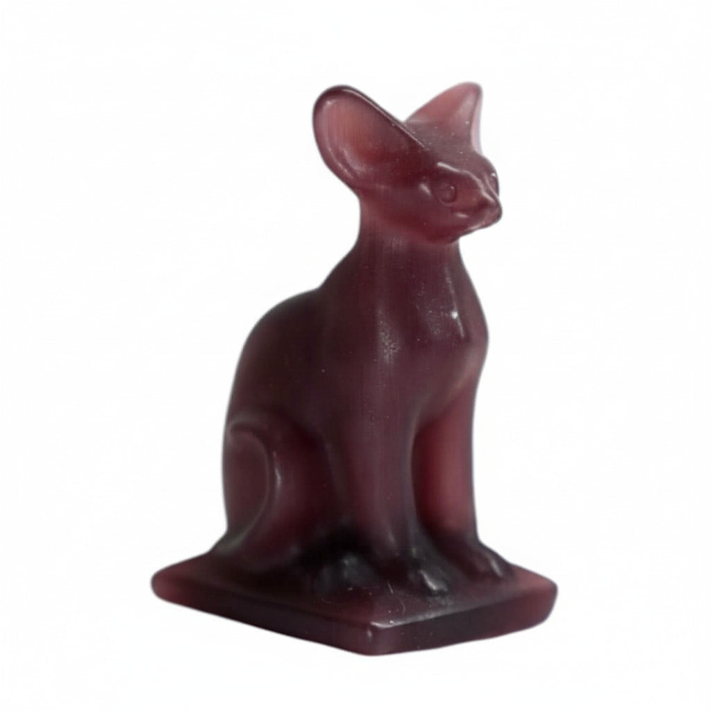 Katzenaugen Katzenskulptur - Wachsamer Beschützer CrystalScents