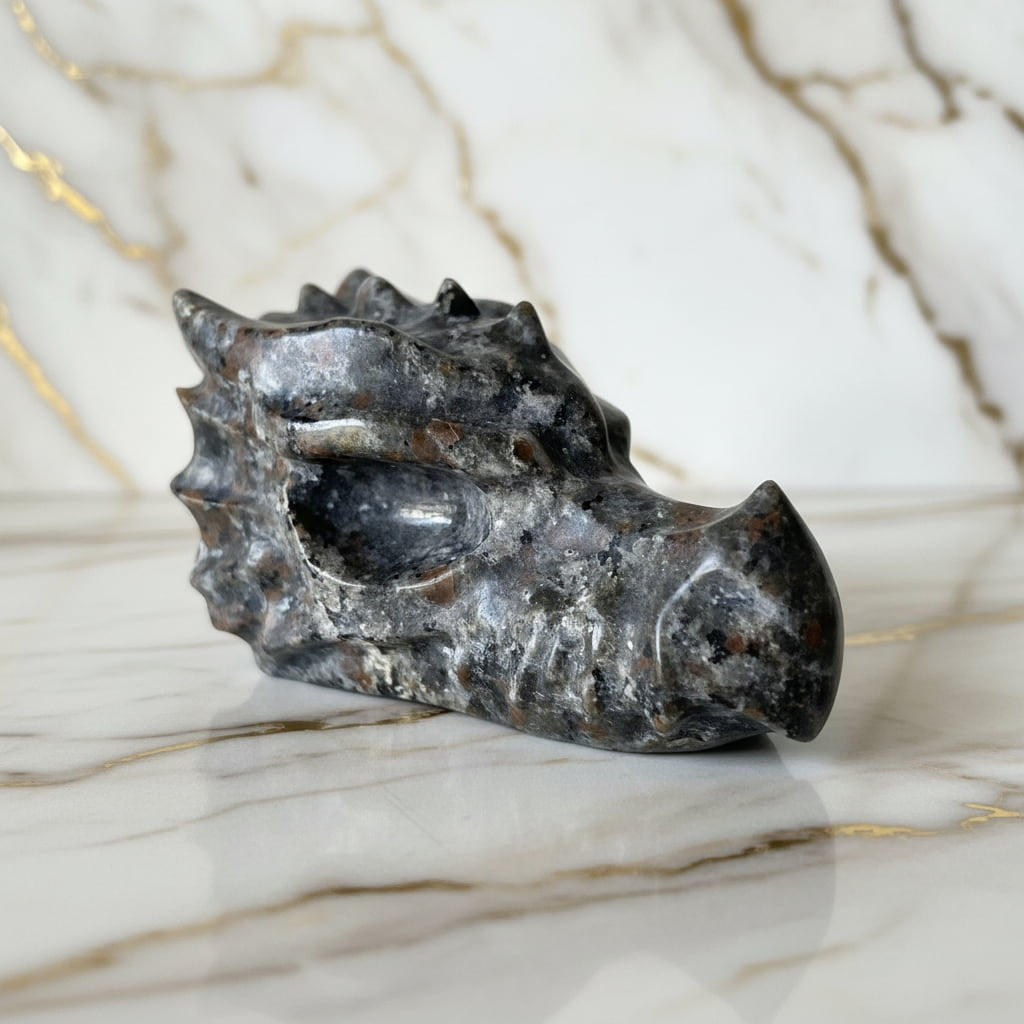 Flammenstein Drachenkopf – UV-reaktive Farbwirkung CrystalScents