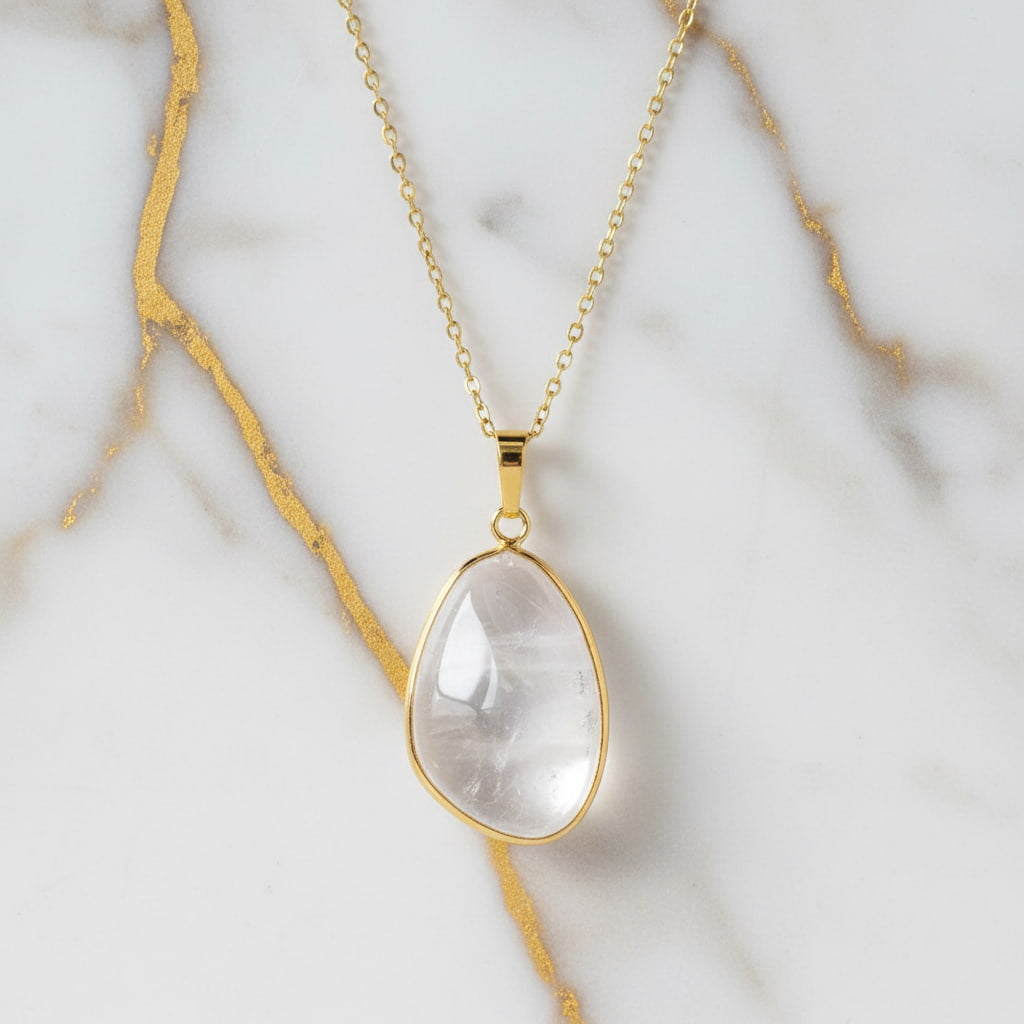 Bergkristall Halskette - für Fokus & Gelassenheit