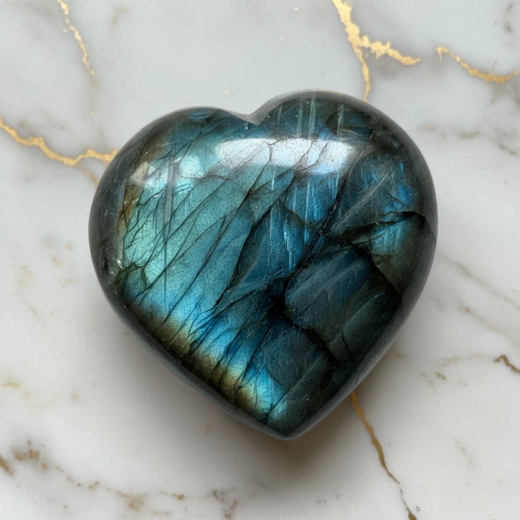 Labradorit Herz – Intuition & Verbundenheit CrystalScents