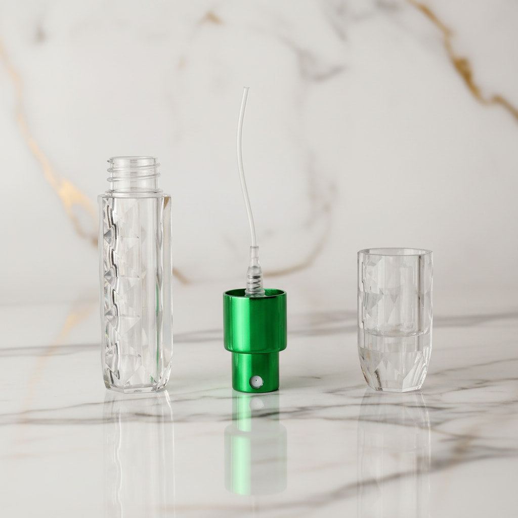 Parfüm Abfüller in frischem Grün CrystalScents