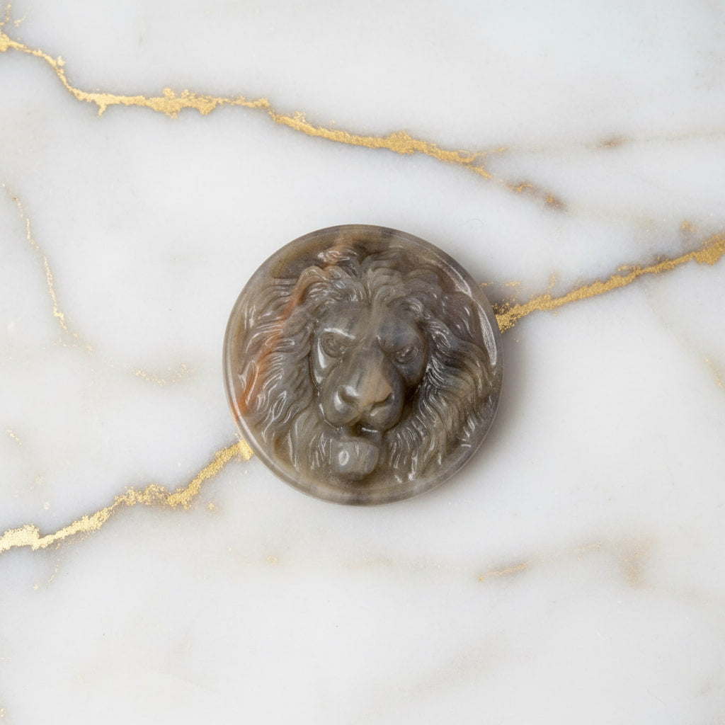 Mondstein Löwe – Charmante Naturfigur JETZT sichern CrystalScents