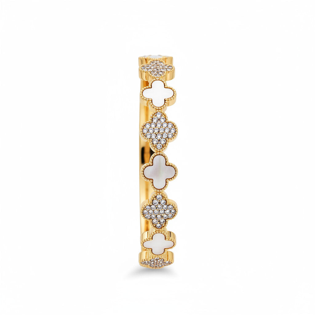 Armband in Gold - Glitzernde Blütenmotive CrystalScents