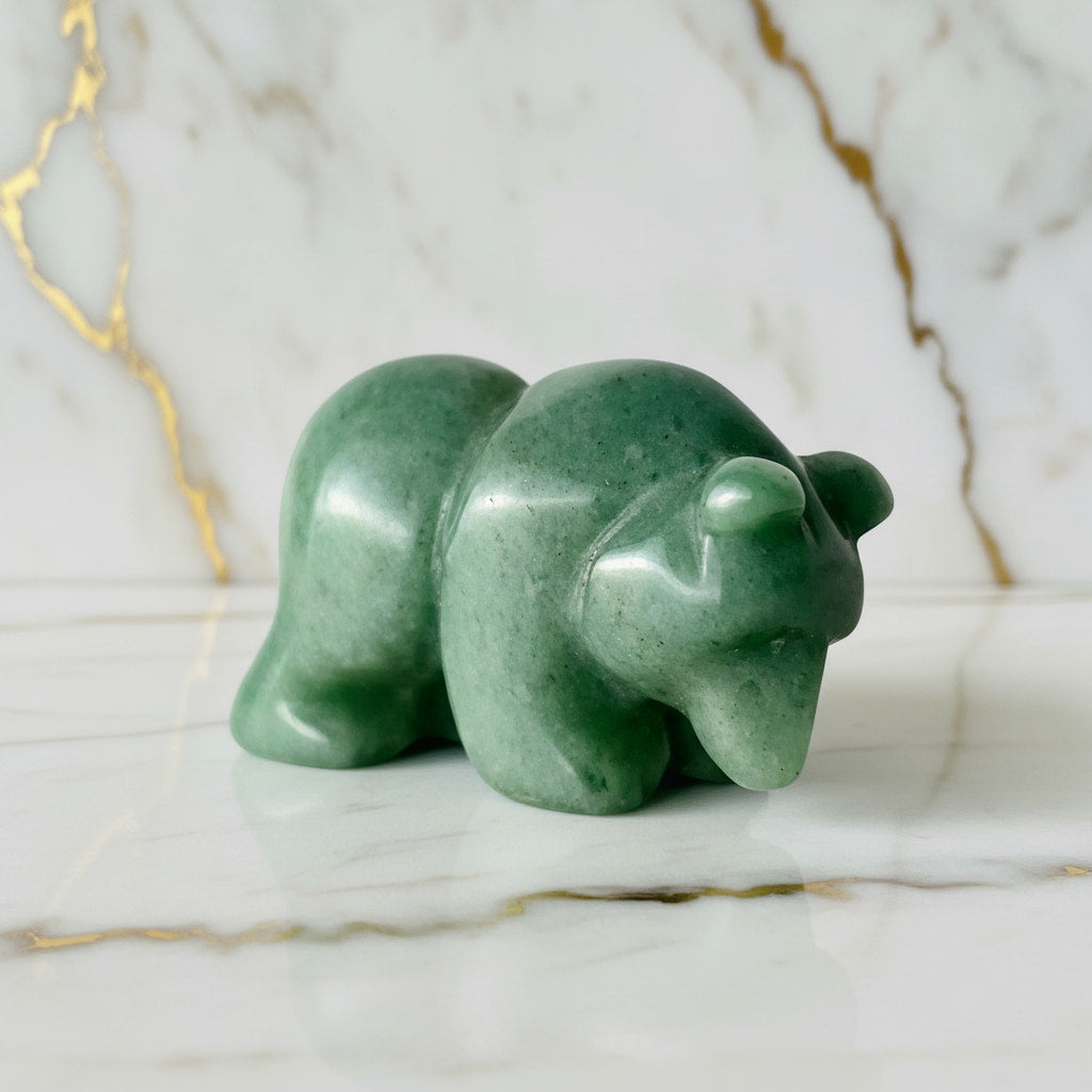 Aventurin Bär – Charmantes Kristallobjekt