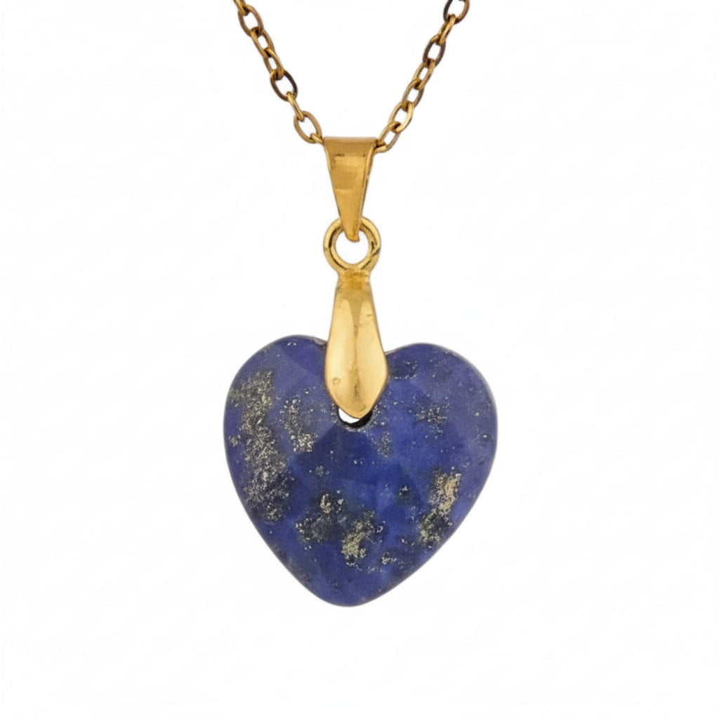 Lapislazuli Halskette - Kristall Herz CrystalScents