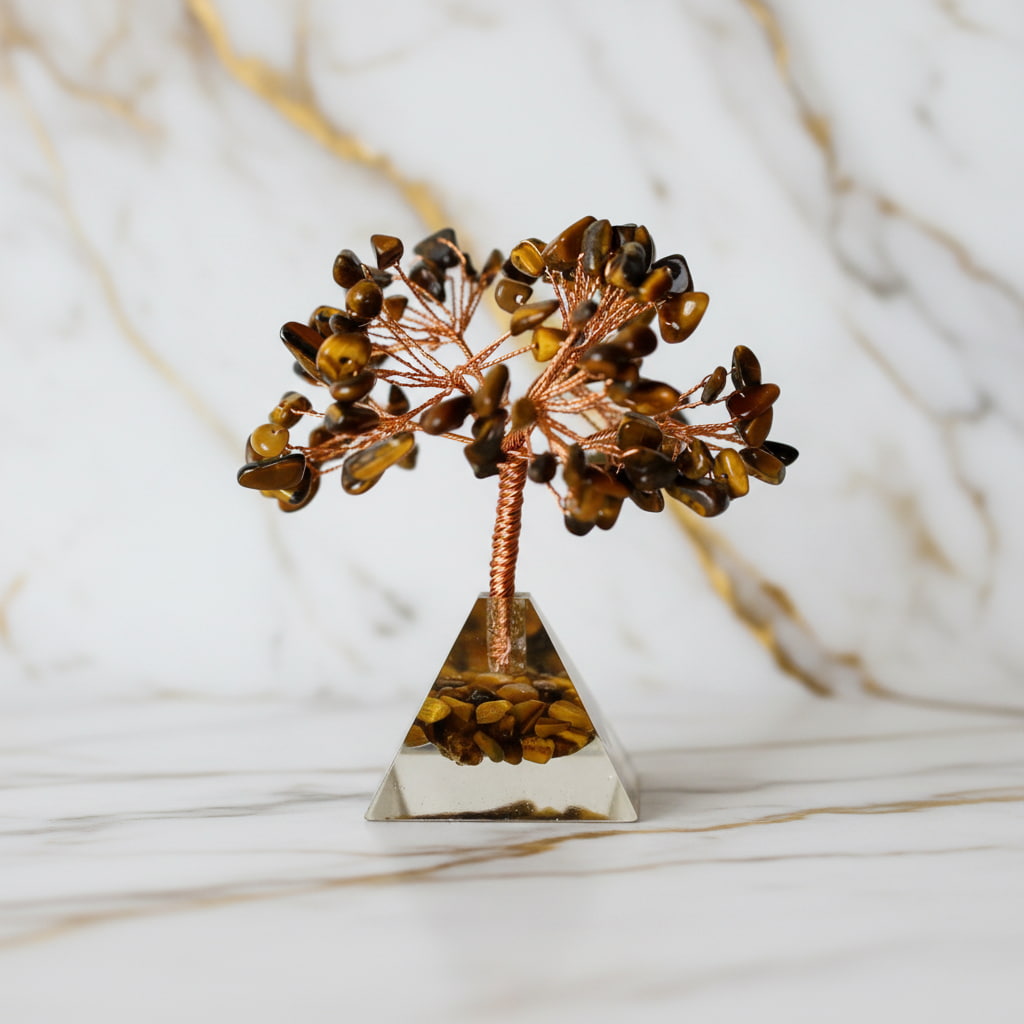 Tigerauge Baum - Kristallpyramide JETZT sichern CrystalScents