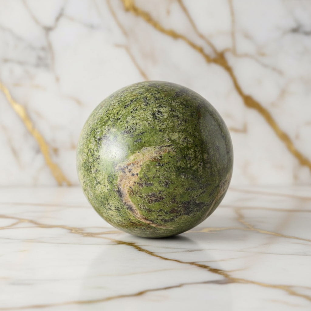 Serpentin Kugel – Ausgeglichenheit & Ruhe JETZT sichern CrystalScents