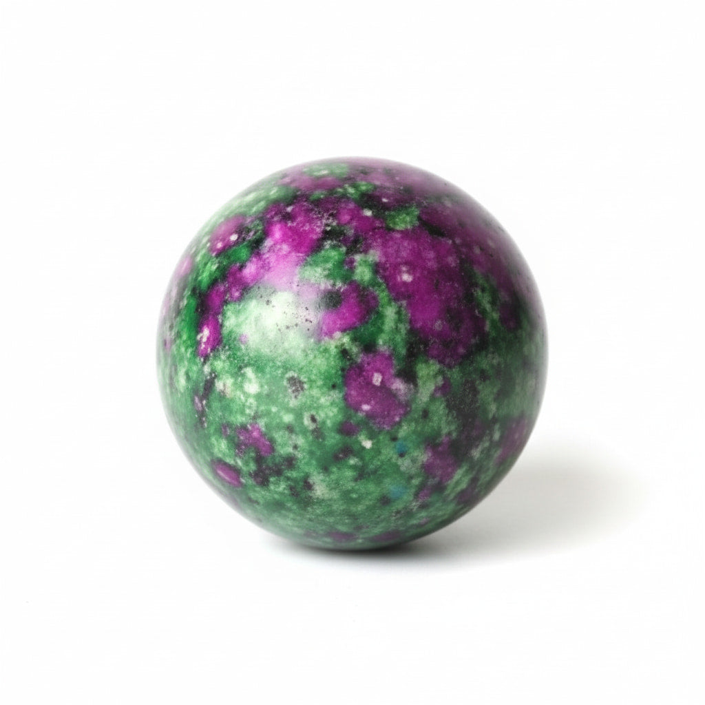 Mini Rubin Zoisit Kugel – Lebensfreude & Energie CrystalScents