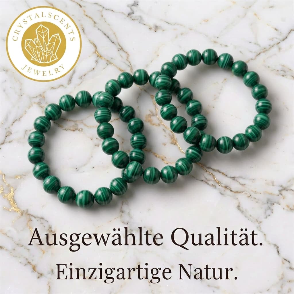 Malachit Kugelarmband – Fokus & Balance