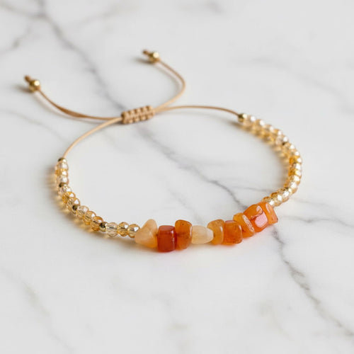 Karneol Schutzarmband – Lebensenergie & positive Stimmung CrystalScents