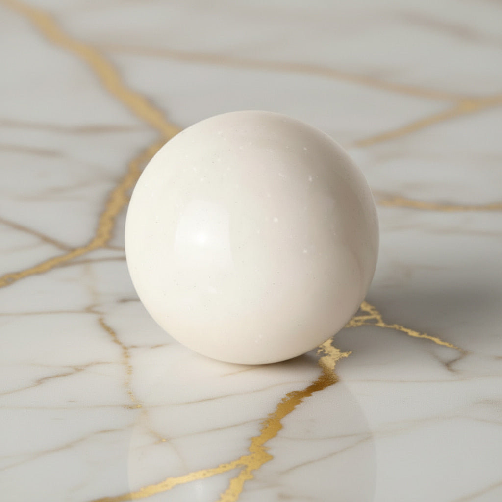 Quarz Kugel – Schneeweißes Glitzern CrystalScents