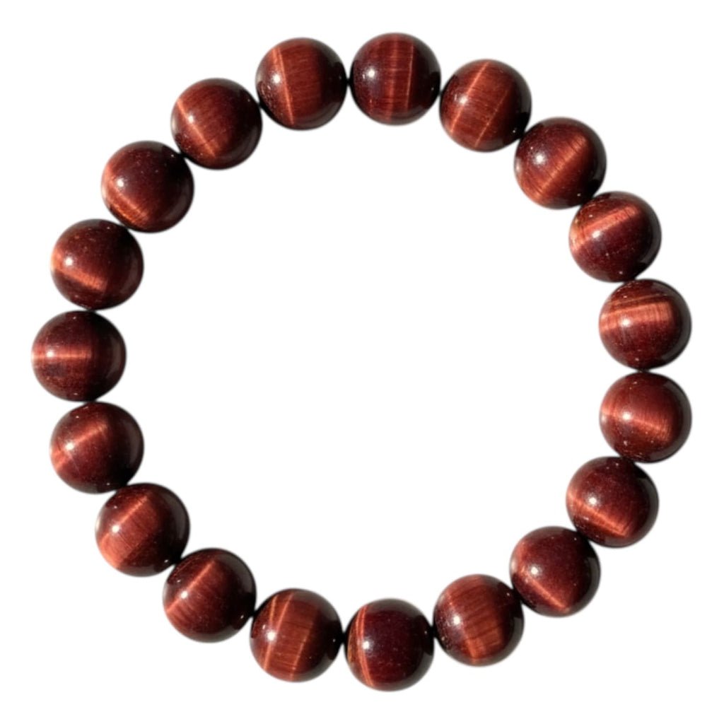 Rotes Tigerauge Kugelarmband - Rote Magie CrystalScents