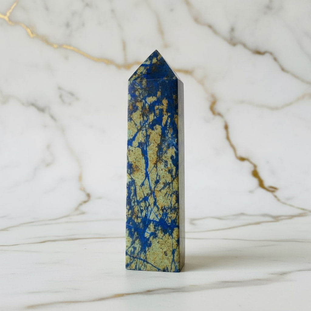 Lapislazuli Obelisk – Dekoratives Schmuckstück JETZT sichern CrystalScents