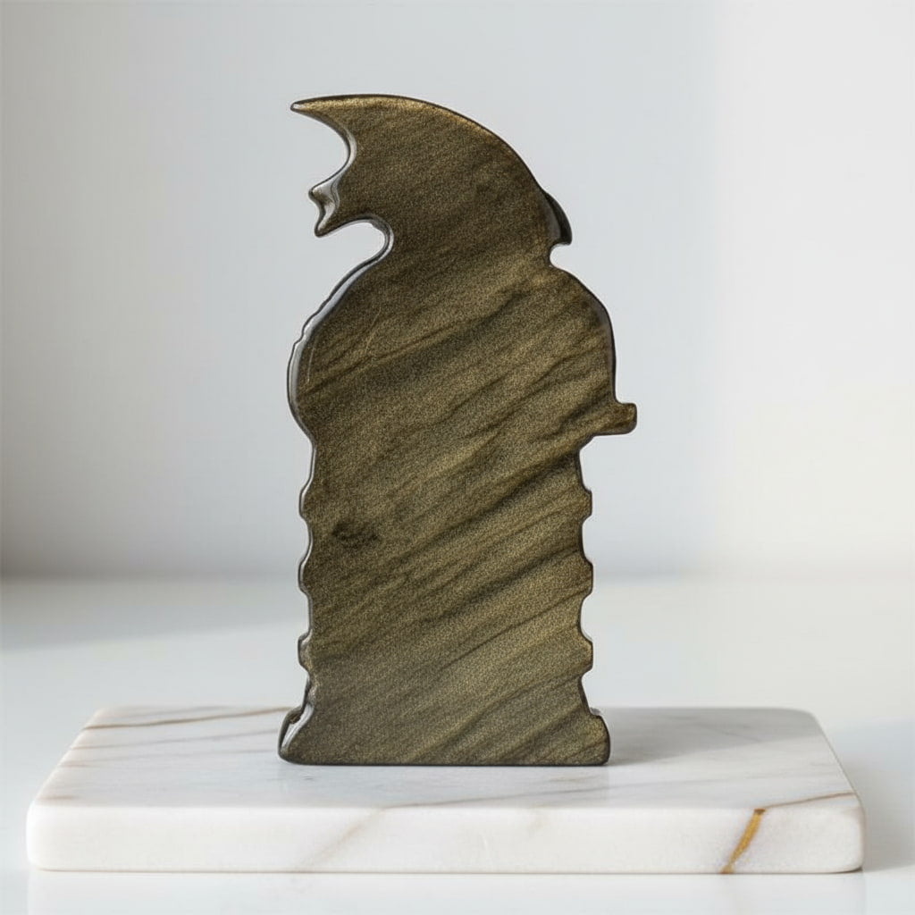 Gold Obsidian „Drachenportal“ – Mystische Kristallskulptur CrystalScents