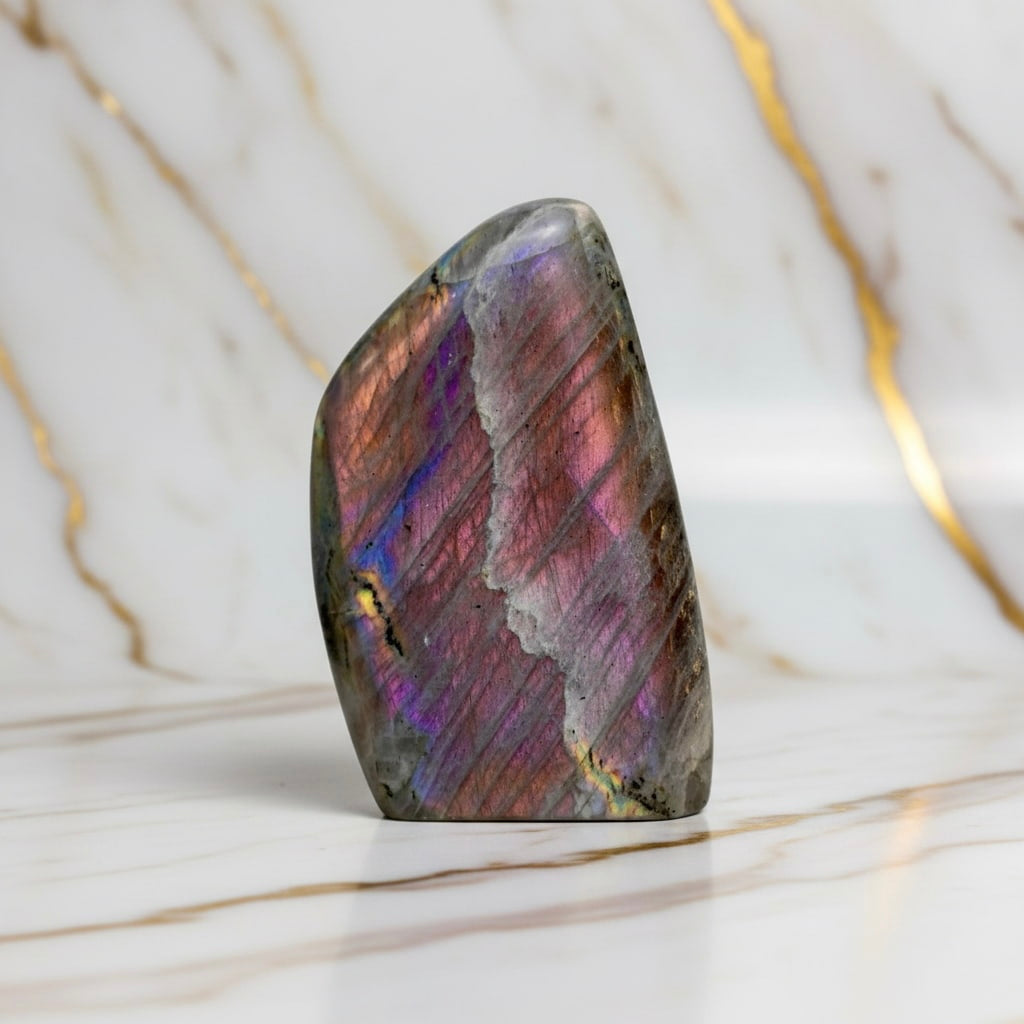 Labradorit Sunset Freiform – Mystisches Wohnhighlight CrystalScents