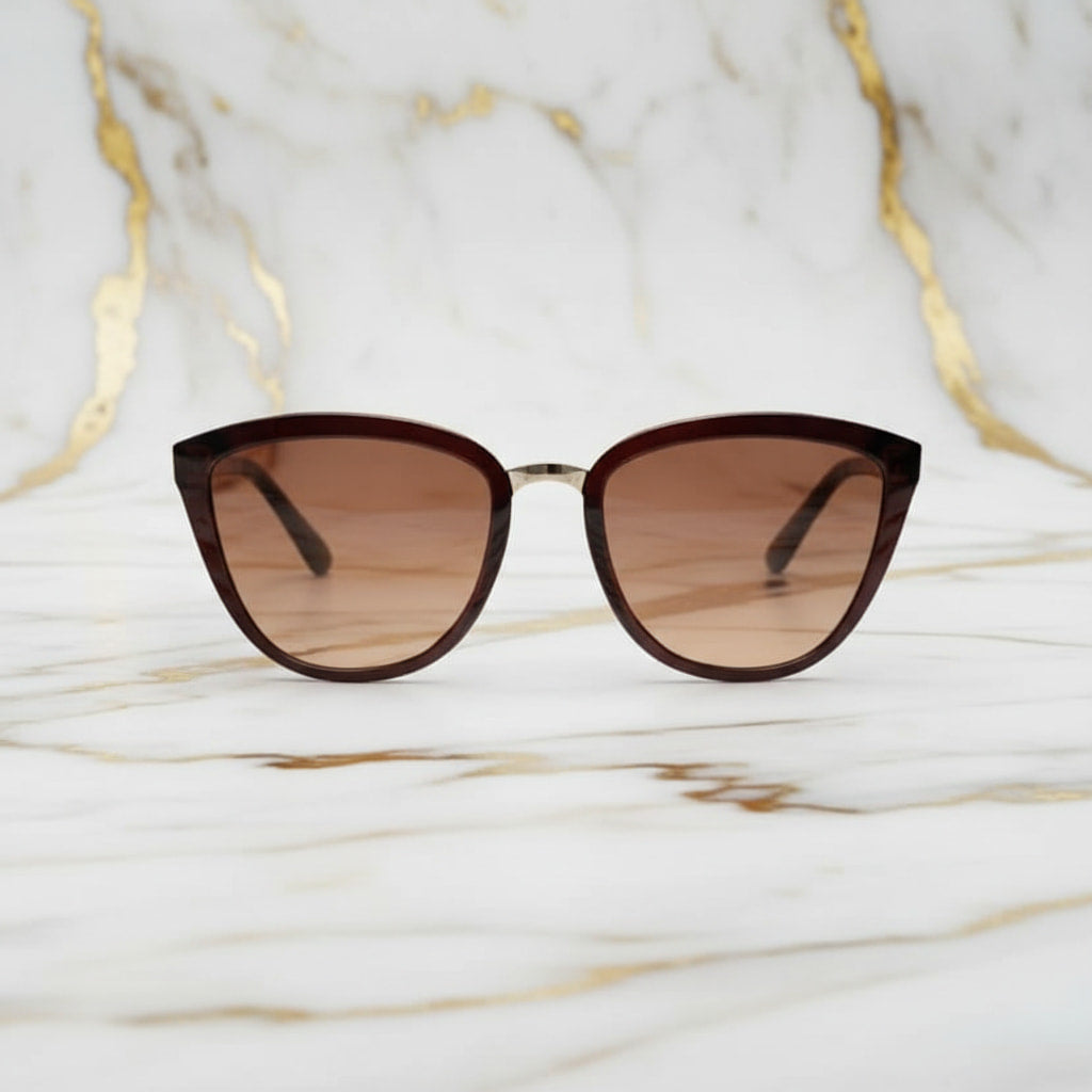 Sonnenbrille – Braune Cateye für stylische Looks CrystalScents