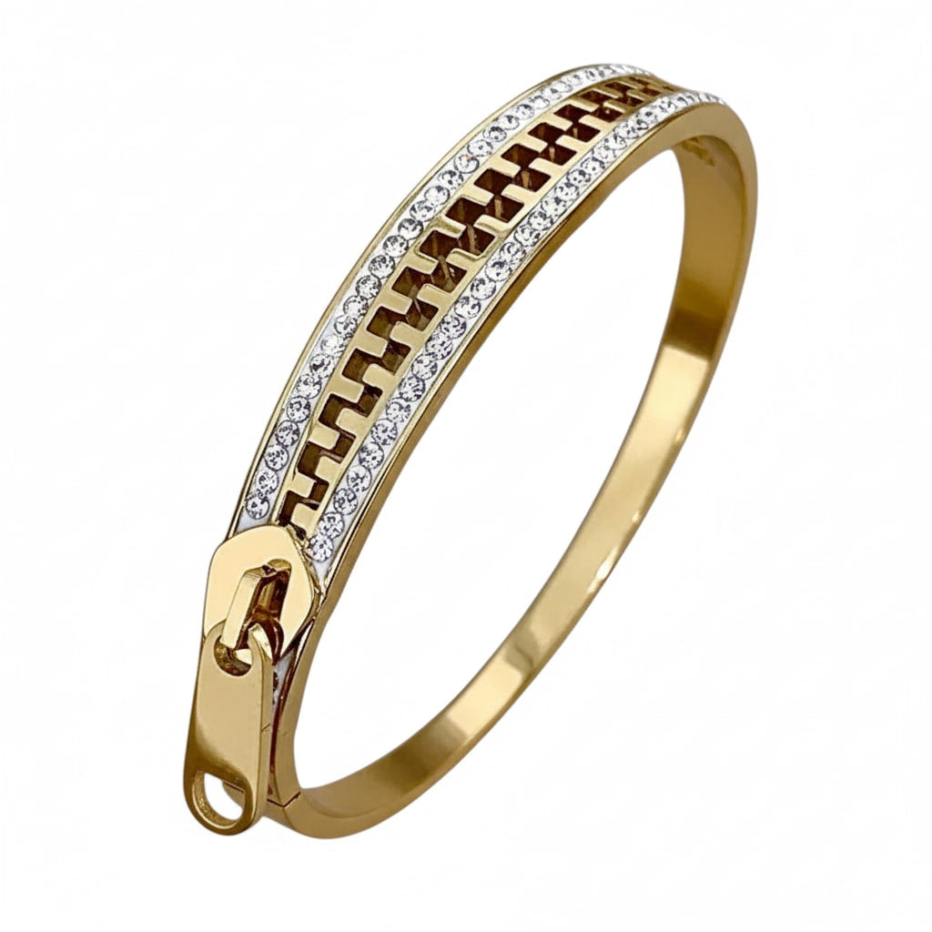 Armband – Goldarmband mit „Reißverschluss“ CrystalScents