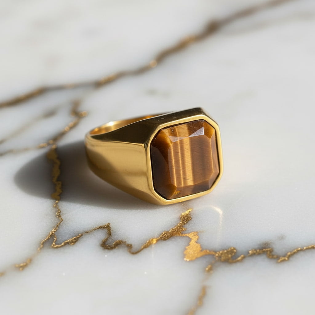 Tigerauge Ring - Kraftvolle Akzente JETZT sichern CrystalScents
