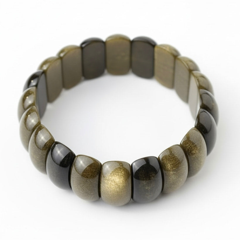 Gold Obsidian Armband - Ein schimmernder Blickfänger CrystalScents