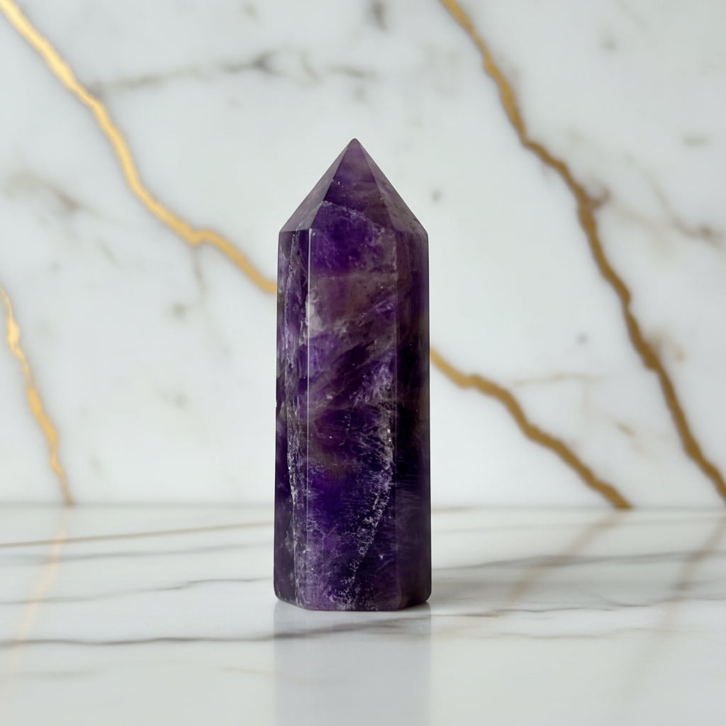 Mini Amethyst Obelisk – Gebündelte Kraft CrystalScents