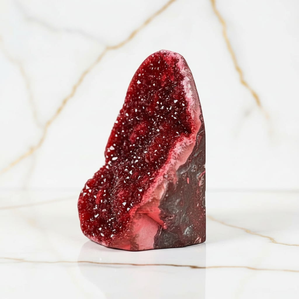 Amethystdruse Rot – Wohnjuwel fürs Zuhause CrystalScents