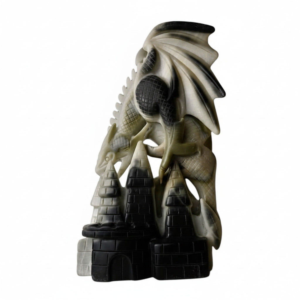 Tai-Chi-Stein – Majestätische Drachenfigur CrystalScents