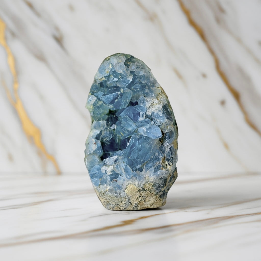 Celestit Kristallcluster - Ein Stück des Himmels