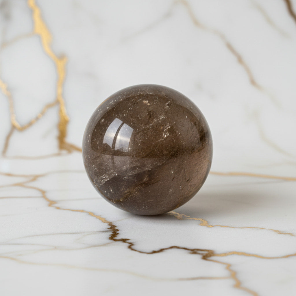 Rauchquarz Kugel – Meditation & Fokus JETZT sichern CrystalScents