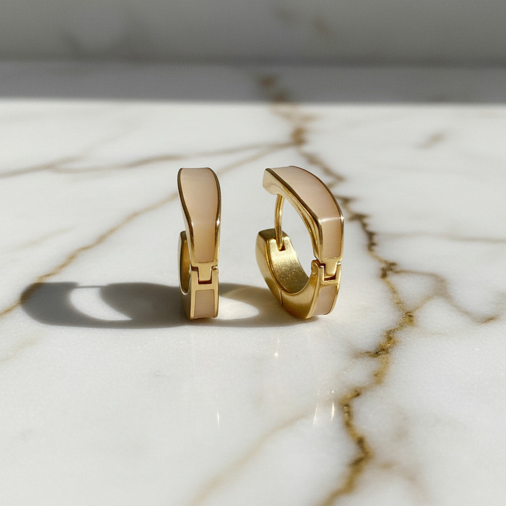 Kreolen in Gold mit edlem Schimmer-Effekt CrystalScents