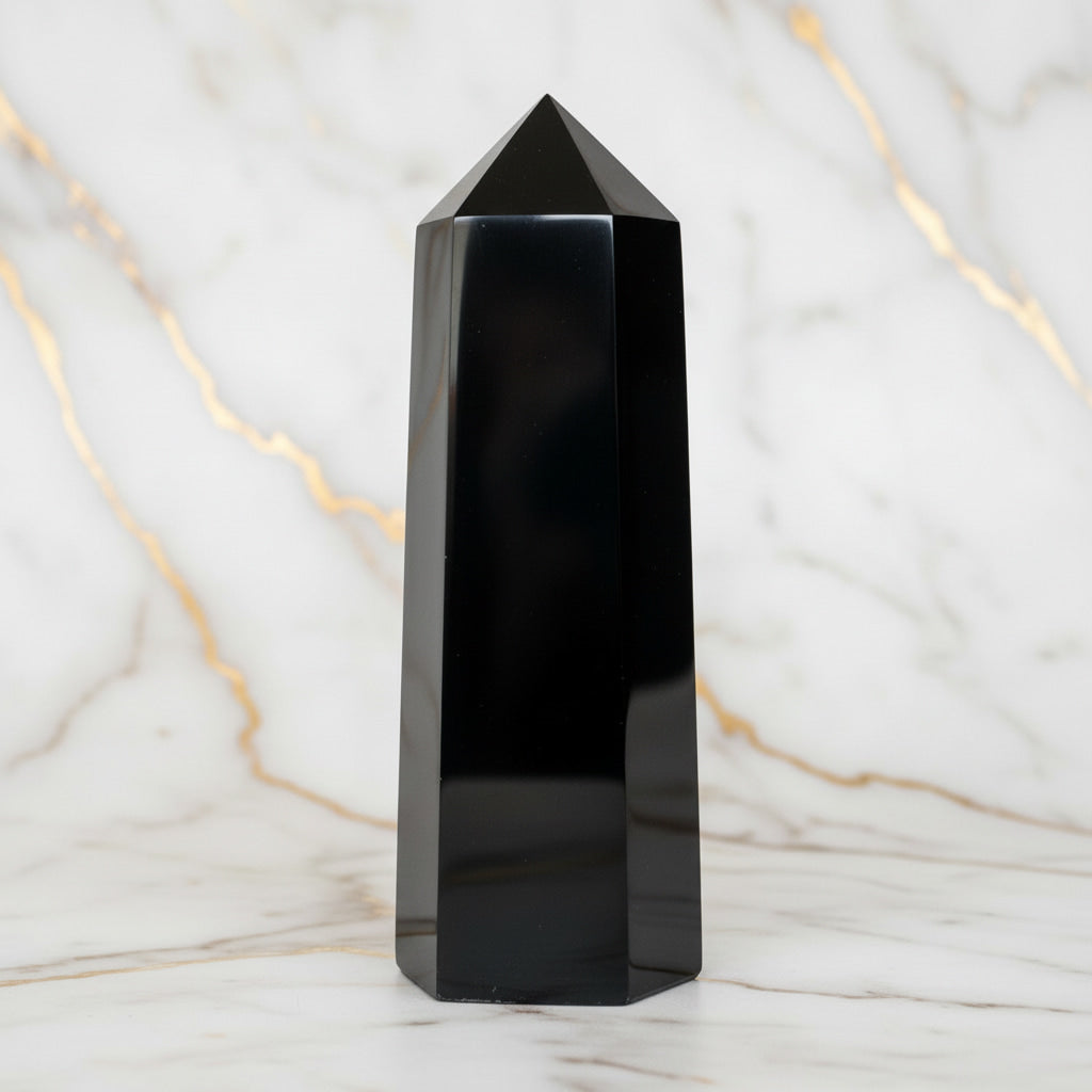 Obsidian Obelisk – Schutzstein JETZT sichern CrystalScents