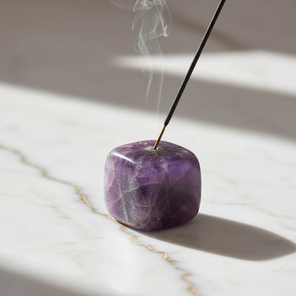 Amethyst Duftstäbchenhalter - Harmonie & Ausstrahlung CrystalScents