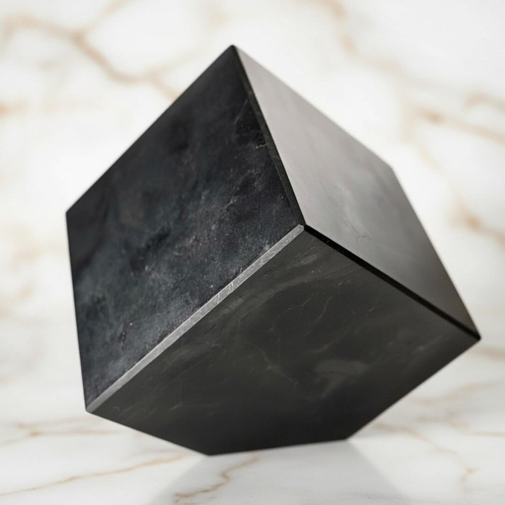 Großer Shungit Würfel – Massives Highlight CrystalScents
