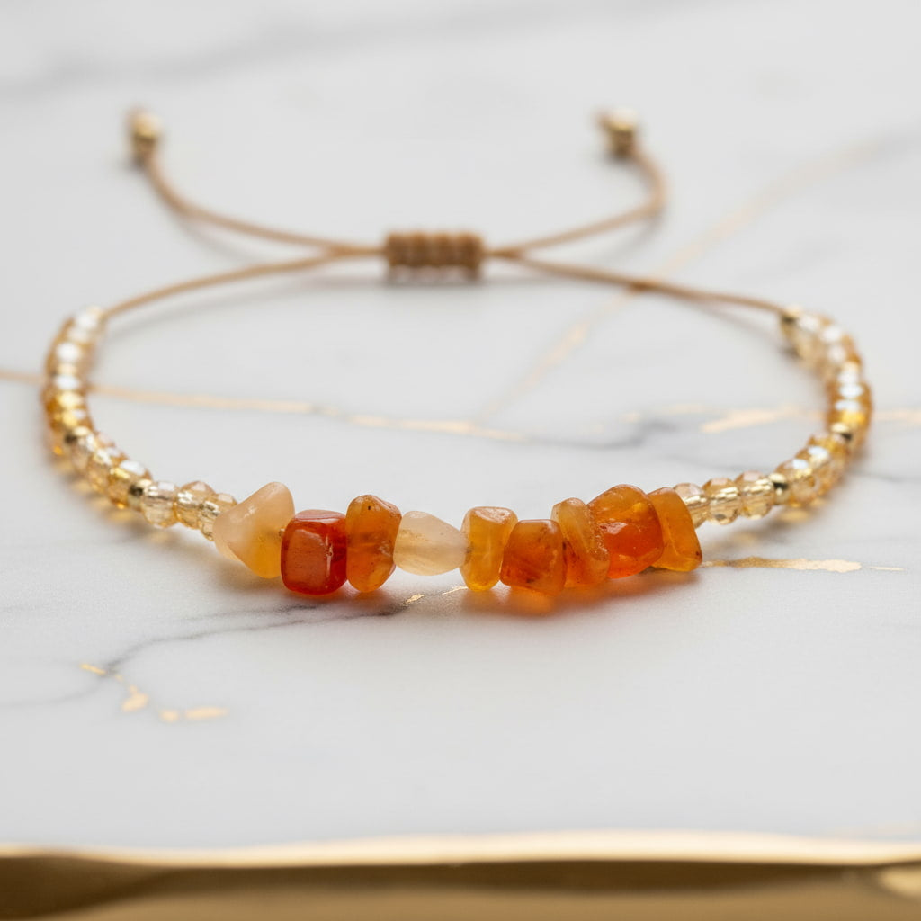 Karneol Schutzarmband – Lebensenergie & positive Stimmung CrystalScents