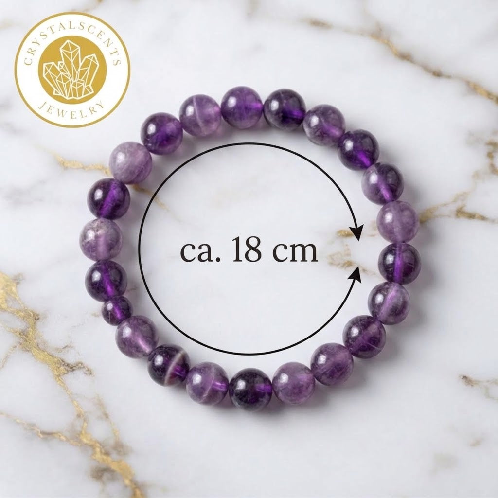 Amethyst Kugelarmband – Stilvolles Schmuckstück voller Energie CrystalScents