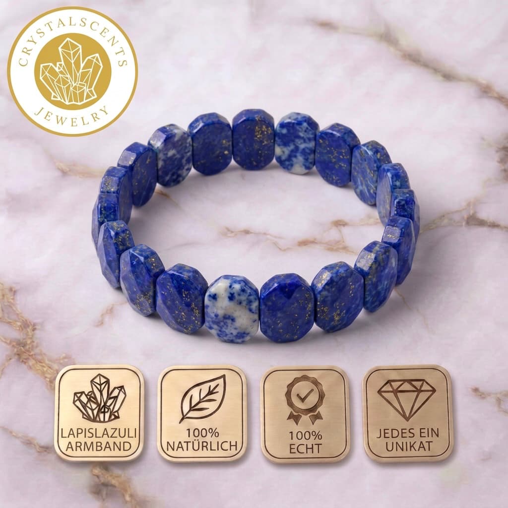 Lapislazuli Facettenarmband – Faszination & Eleganz