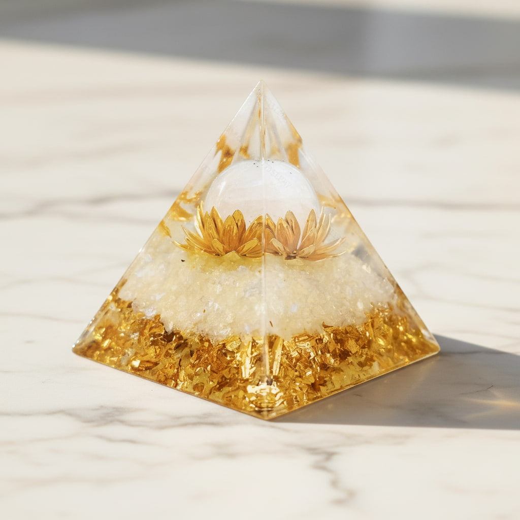 Orgonit Pyramide Bergkristall – Energie im Raum CrystalScents
