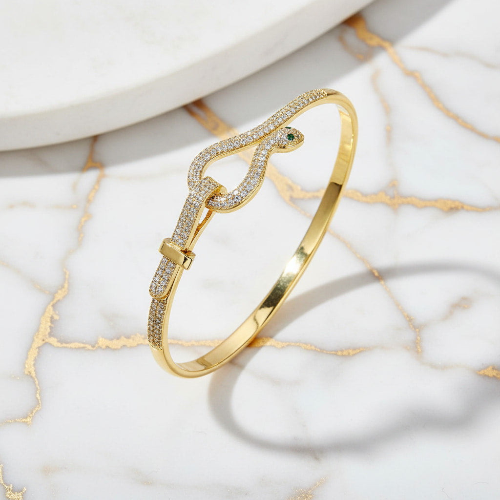 Armband Gold – Stilvolle Schlangen Form CrystalScents